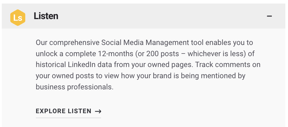 Brandwatch Monitoring Linkedin Posts